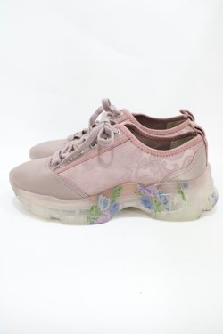 画像2: merry jenny / jacquard floral sneaker M ピンク H-25-10-20-1001-LO-SH-KB-ZH