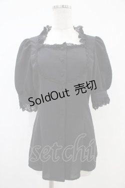 画像1: MIHO MATSUDA / ブラウス・ヴィズ S 黒 H-25-10-20-1060-GO-BL-KB-ZH
