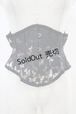 画像1: abilletage / バタフライコルセット ミニショート ブラック H-25-10-20-1016-GO-ZA-KB-ZH