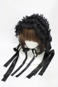Luxmira / プリーツレースのヘッドドレス”Femme fatale”  ブラック H-25-10-20-1002-0-AC-KB-ZH