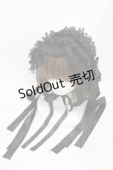 Luxmira / プリーツレースのヘッドドレス”Femme fatale”  ブラック H-25-10-20-1002-0-AC-KB-ZH