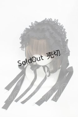 画像1: Luxmira / プリーツレースのヘッドドレス”Femme fatale”  ブラック H-25-10-20-1002-0-AC-KB-ZH