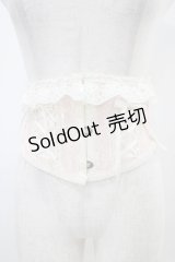 MR corset / レース切替ショートコルセット  オフ×ピンク H-25-10-20-1019-PU-ZA-KB-ZH
