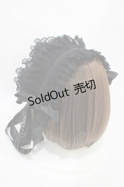 画像2: Luxmira / プリーツレースのヘッドドレス”Femme fatale”  ブラック H-25-10-20-1002-0-AC-KB-ZH