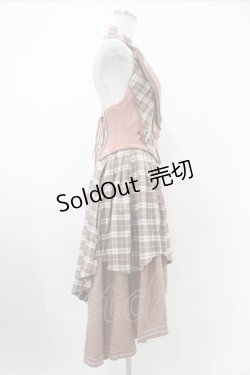 画像3: OZZ ANGELO / ローズハンティングベストワンピース  ピンク H-25-10-20-1022-OO-OP-KB-ZH