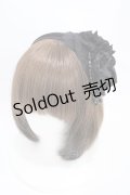 uf. / コサージュカチューシャ  黒 H-25-10-20-1003-0-AC-KB-ZH