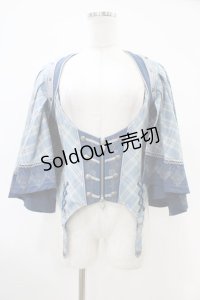 OZZ ANGELO / ローズハンティングケープ付きベスト  ブルー H-25-10-20-1025-OO-TO-KB-ZH