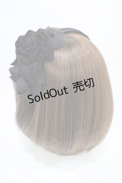 画像2: uf. / コサージュカチューシャ  黒 H-25-10-20-1003-0-AC-KB-ZH