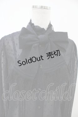 画像4: Moi-meme-Moitie / コフィンレースリボンブラウス  黒×黒 H-25-10-20-1026-MO-BL-KB-ZH