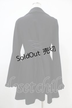 画像2: ATELIER PIERROT / ケープ付姫袖コート  ブラック H-25-10-20-1027-EL-CO-KB-ZH