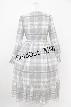画像2: Melody BasKet / Melodyタータンティアードワンピース M グレー H-25-10-20-1031-LO-OP-KB-ZH
