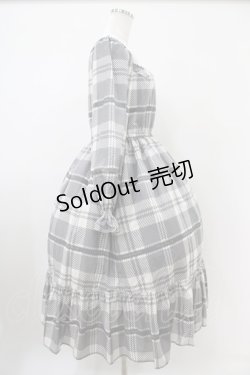 画像3: Melody BasKet / Melodyタータンティアードワンピース M グレー H-25-10-20-1031-LO-OP-KB-ZH
