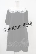 Ank Rouge / はしごレースカットワンピース M ブラック H-25-10-21-031-CA-OP-NS-ZH