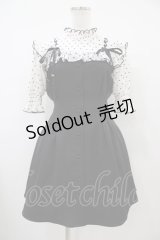 Rojita / ハートドットレースアップ半袖ワンピース Free ブラック H-25-10-21-032-LO-OP-NS-ZH