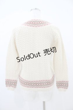 画像2: PINK HOUSE / ニットカーディガン Free 生成り H-25-10-21-047-LO-TO-NS-ZH