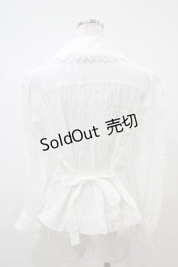 画像2: metamorphose / はしごレースリボンブラウス Free オフ H-25-10-21-048-ME-BL-NS-ZH
