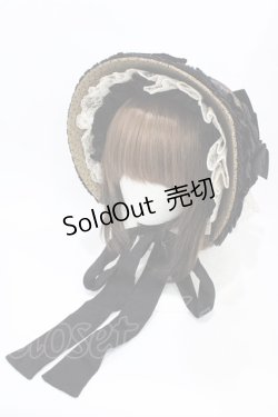 画像1: Hoshibako Works / 西洋人形魔法ボンネット  ブラック H-25-10-21-007-LO-AC-NS-ZH