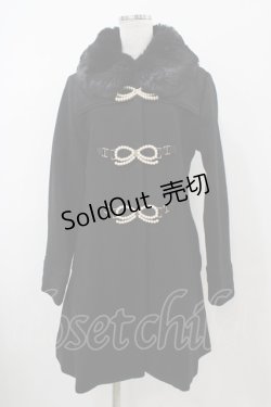 画像1: LIZ LISA / パールリボンビットコート Free ブラック H-25-10-21-061-LO-CO-NS-ZH