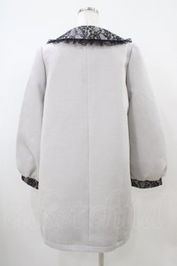 画像2: Ank Rouge / リボンレースドーリーコート M ブルー H-25-10-21-062-CA-CO-NS-ZH
