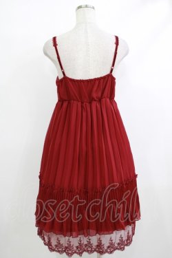 画像3: axes femme / プリーツキャミワンピース M ワイン H-25-10-21-1025-AX-OP-NS-ZH