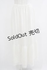 axes femme / 選べる着丈レースペチスカート L 生成り H-25-10-21-1029-AX-SK-NS-ZH