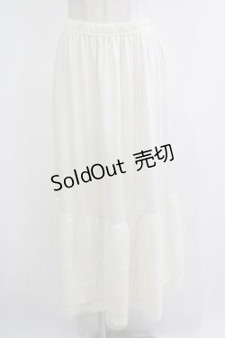 画像1: axes femme / 選べる着丈レースペチスカート L 生成り H-25-10-21-1029-AX-SK-NS-ZH