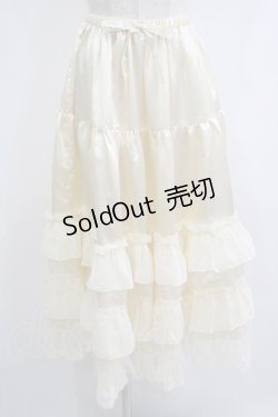 画像1: BABY,THE STARS SHINE BRIGHT / レースフリルペチコート Free アイボリー H-25-10-21-1030-BA-SK-NS-ZH