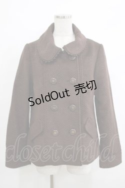 画像1: axes femme / ラメバックフリルコート M ブラウン H-25-10-21-1041-AX-CO-NS-ZH