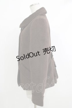 画像2: axes femme / ラメバックフリルコート M ブラウン H-25-10-21-1041-AX-CO-NS-ZH