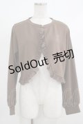 m petit by misako / MSKバラBフリルボレロ L ブラウン H-25-10-21-1052-LO-TO-NS-ZH
