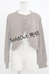 m petit by misako / MSKバラBフリルボレロ L ブラウン H-25-10-21-1052-LO-TO-NS-ZH