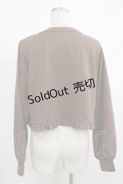 画像3: m petit by misako / MSKバラBフリルボレロ L ブラウン H-25-10-21-1052-LO-TO-NS-ZH