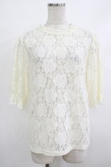 m petit by misako / TT*AOKシアートップス L アイボリー H-25-10-21-1054-LO-TO-NS-ZH