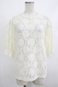 m petit by misako / TT*AOKシアートップス L アイボリー H-25-10-21-1054-LO-TO-NS-ZH