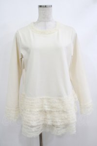 INGEBORG / フェザーチュール使いチュニック Free オフ H-25-10-21-1057-LO-TO-NS-ZH