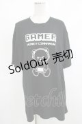 Honey Cinnamon / GAMERシナモンTシャツ Free ブラック H-25-10-21-1058-LO-TS-NS-ZH