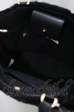 画像4: axes femme / リボンデザインファーバッグ  ブラック H-25-10-21-1061-AX-BG-NS-ZH (4)