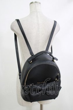 画像1: Maison de FLEUR / ビッグリボンリュック  ブラック H-25-10-21-1064-LO-BG-NS-ZH