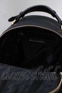 画像4: Maison de FLEUR / ビッグリボンリュック  ブラック H-25-10-21-1064-LO-BG-NS-ZH