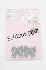 m petit by misako / AMPLリボンモチーフイヤリング  ブラック H-25-10-21-1069-LO-AC-NS-ZH