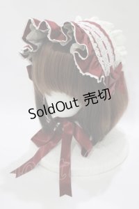 ALICE and the PIRATES / My Dear Dollフリルヘッドドレス  ボルドー H-25-10-21-1071-PA-AC-NS-ZH