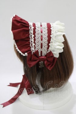 画像2: ALICE and the PIRATES / My Dear Dollフリルヘッドドレス  ボルドー H-25-10-21-1071-PA-AC-NS-ZH
