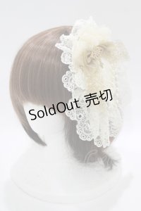 BABY,THE STARS SHINE BRIGHT / Julietのためのソネットレースカクテルヘッドドレス  生成り H-25-10-21-1075-BA-AC-NS-ZH