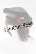 ALICE and the PIRATES / 聖歌隊ベレー帽  ブラック H-25-10-21-1076-PA-AC-NS-ZH