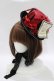 画像1: ALICE and the PIRATES / 月影誘う白黒闇夜の案内人ミニハット  ブラック H-25-10-21-1080-PA-AC-NS-ZH (1)