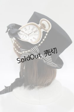 画像2: ALICE and the PIRATES / Milky Rail Train clockシルクハット  ブラック H-25-10-21-1081-PA-AC-NS-ZH