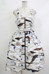 ALICE and the PIRATES / Wolf the ripper柄ジャンパースカート Free ネイビー H-25-10-21-1008-PA-OP-NS-ZH