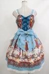 画像3: BABY,THE STARS SHINE BRIGHT / Pastoral Decoration Palette柄エプロンジャンパースカート Free ターコイズ H-25-10-21-1009-BA-OP-NS-ZH (3)