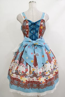 画像3: BABY,THE STARS SHINE BRIGHT / Pastoral Decoration Palette柄エプロンジャンパースカート Free ターコイズ H-25-10-21-1009-BA-OP-NS-ZH