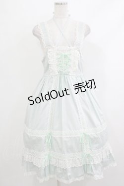 画像1: BABY,THE STARS SHINE BRIGHT / ベビードールジャンパースカート&プリンセスドロップヘッドドレスセット Free ペールミント H-25-10-21-1010-BA-OP-NS-ZH